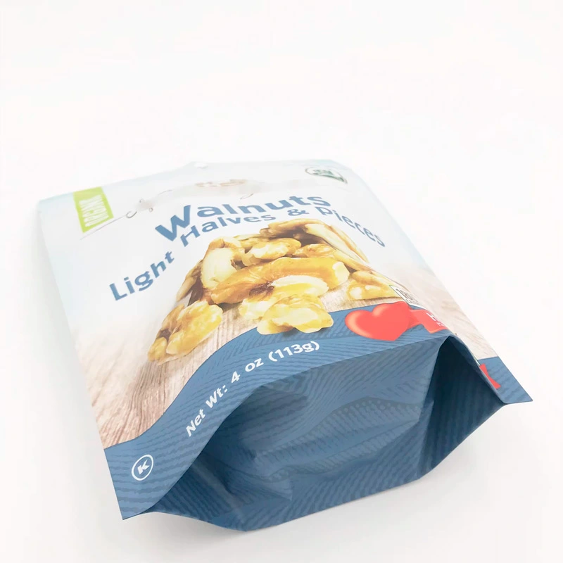 3 Oz Stand up Ziplock Mini Chip Bags with Hang Hole