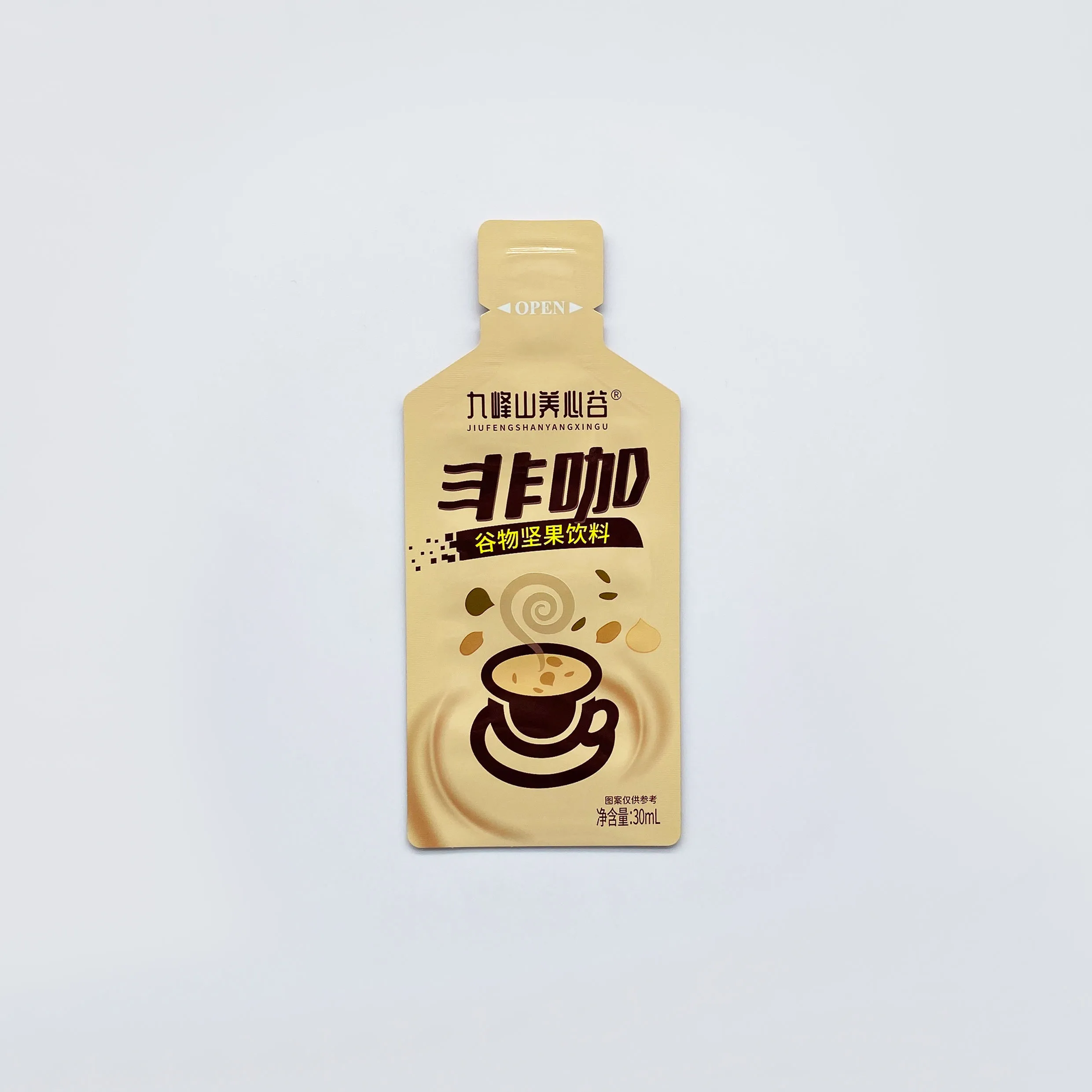 Customized Coffee Concentrate Bottle Shape Bag