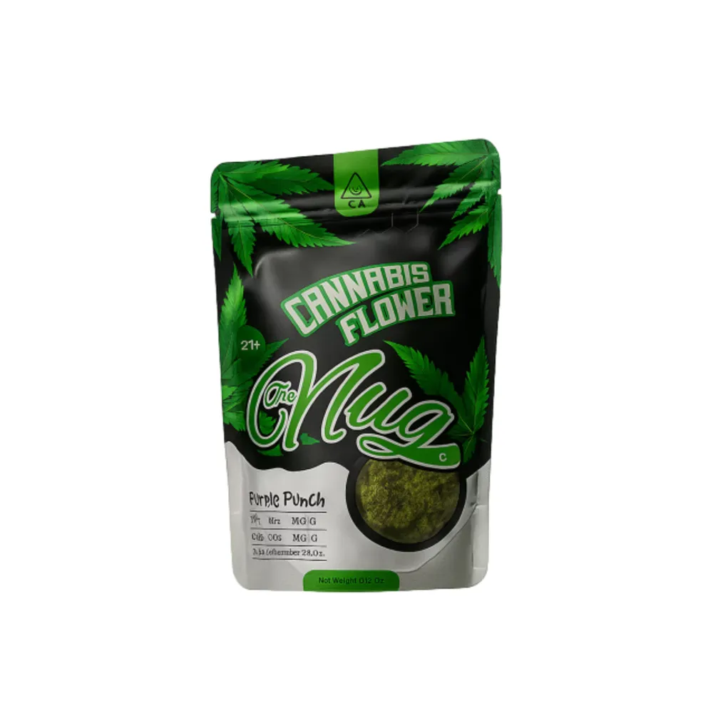 Cannabis flower bags with window